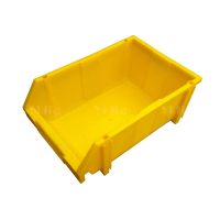 翌嘉YJ4121098 组合式零件盒收纳盒斜口工具盒 黄色 300*450*180