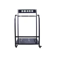 翌嘉YJ4121704 防暴装备架保安安防消防展示架陈列架 小号黑色