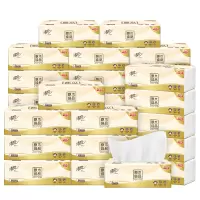 清风 AR10YHF原木纯品3层全压花80抽 S码抽纸30包-箱装