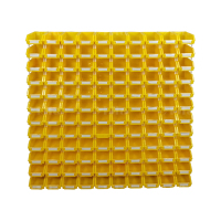 翌嘉 YJ4121757 斜口组合式零件盒收纳分类货架型盒箱 黄色 120只装 1010*160*1100