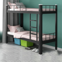 创世人 双层床成人两层上下床上下铺铁架床铁床铁艺床 1200*2000*1800mm