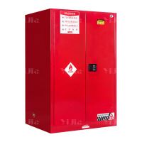 翌嘉YJ4041610 工业防爆柜化学品安全柜实验室危化品储存柜 红色110加仑