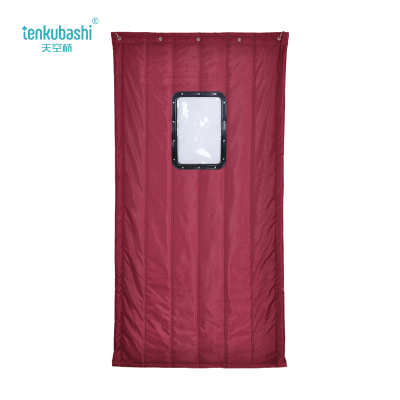 天空桥 棉门帘 MML-163酒红色40*60cm五层棉 平方米