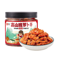 屋头高山脆萝卜干脆萝卜丁下饭菜咸菜榨菜 剁椒贡菜酱236g+香辣萝卜干230g