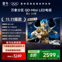 FFALCON雷鸟 鹤6 26款 55英寸 万象分区QD-MiniLED1100nits 高阶VA安桥音响55R69A