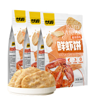 甘源酱烧原味/清新芥香味鲜虾饼180g*3袋虾片仙贝约20小包饼干小零食