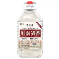不老潭 高度清香型泸州糯红高粱散装白酒桶装粮食酒川南清香 52度 5L