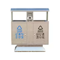 翌嘉YJ4070401 不锈钢分类垃圾箱公共场合环卫果皮箱户外垃圾桶 北京桶