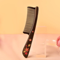 譚木匠浅秋镶齿梳沉贵宝材质梳子家居日用