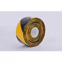黑黄斑马纳米PVC耐磨耐压胶带黑黄斑马30米*50mm*1.3mm