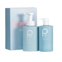 柏缇氨基酸控油洁面沐浴套装 洁面泡泡500ml+海盐沐浴露475ml
