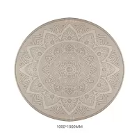 翌嘉YJ40802116 客厅沙发地毯免洗可擦圆形地垫