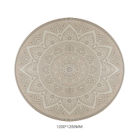 翌嘉YJ40802117 客厅沙发地毯免洗可擦圆形地垫