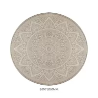 翌嘉YJ40802121 客厅沙发地毯免洗可擦圆形地垫