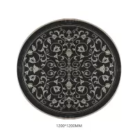 翌嘉YJ40802126 客厅沙发地毯免洗可擦圆形地垫