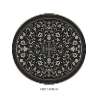 翌嘉YJ40802127 客厅沙发地毯免洗可擦圆形地垫