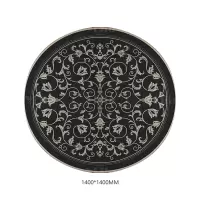 翌嘉YJ40802127 客厅沙发地毯免洗可擦圆形地垫