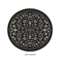 翌嘉YJ40802129 客厅沙发地毯免洗可擦圆形地垫