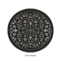 翌嘉YJ40802131 客厅沙发地毯免洗可擦圆形地垫