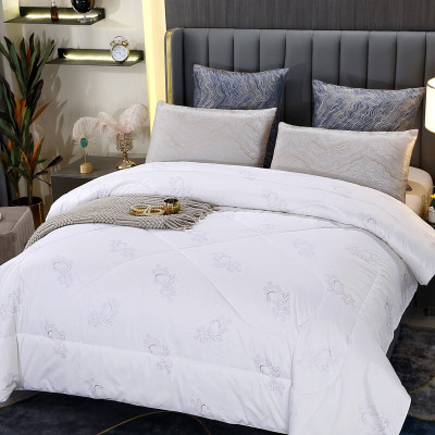 悠梦嘉居 新西兰进口羊毛被 100%水洗羊毛保暖高支高密全棉 白色 200*230cm YB-1062