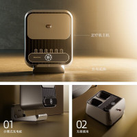 凯诗捷(KASJ) 足疗机足底按摩仪脚部足部脚底按摩器送父亲母亲长辈生日礼物Z5pro 星驰灰[充电底座款]