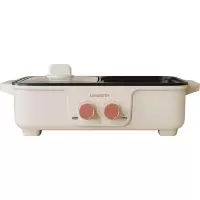 创维/SKYWORTH 3L 两档调温 多用途煎烤一体锅 F901 乳白色