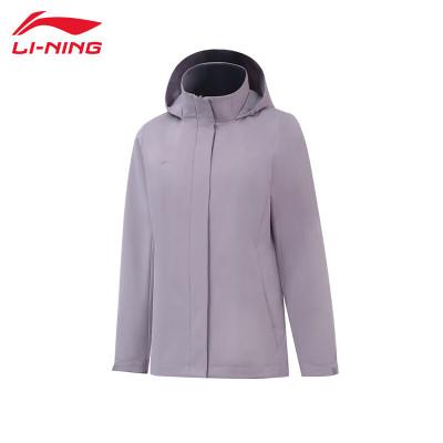 李宁(LI-NING) AFDV922-9 冲锋衣 罗锦紫(女) L