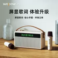 沃品/WOPOW 无线蓝牙5.3歌词音响自带双麦克风续航时间长音效好蓝牙音箱 AP09