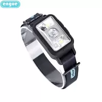 engue恩谷 夜钓骑行LED灯可充电 黑色1200毫安头灯 感应充电款 EG-810