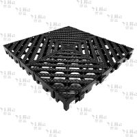 翌嘉 YJ3121318地格栅塑料拼接地板垫网格垫板 黑色