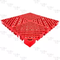 翌嘉 YJ3121323地格栅塑料拼接地板垫网格垫板 红色