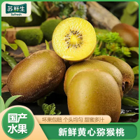 [苏鲜生]四川黄心猕猴桃 20枚装 (单果90-110g大果) 猕猴桃奇异果 四川红心猕猴桃