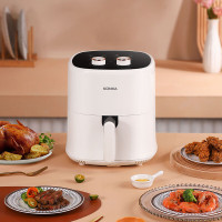 康佳(KONKA) 4L空气炸锅多功能旋钮定时炸锅不沾无油空气炸锅 纯白 KKZG-4030-WZ