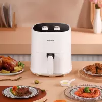 康佳(KONKA) 4L空气炸锅多功能旋钮定时炸锅不沾无油空气炸锅 纯白 KKZG-4030-WZ