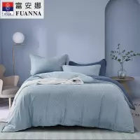 富安娜 抗菌床单四件套 被套+床单+枕套*2 203*229cm 爱琴海