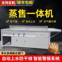 KDGD进口凉皮机器全自动一体机商用早餐店蒸包炉售卖台多 煤气款三孔三阀 带压节能