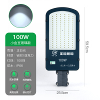 亚明银豆led路灯头金豆玻璃款路灯100W白光6500K 1个