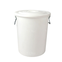 翌嘉YJ4122058 商用家用加厚塑料圆桶 280升白色带盖