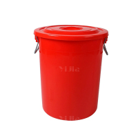 翌嘉YJ4122059 商用家用加厚塑料圆桶 280升红色带盖