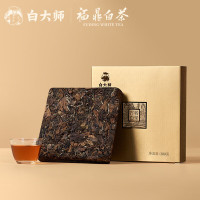 白大师 白茶茶砖福鼎白茶寿眉200g 2019年松压茶盒装