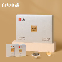 白大师 白茶茶砖福鼎白茶寿眉126g 2018年白牡丹方片