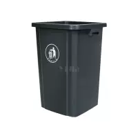 翌嘉YJ4122102 长方形夹缝翻盖分类垃圾桶 100L灰色无盖