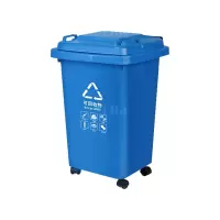 翌嘉YJ4122111 户外分类垃圾桶环卫垃圾桶 30L蓝色(可回收物)