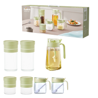 艾逸瑶选 晶萃系列油壶调味储物罐7件套CJ-21129