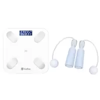 古菲斯Gufius LCD显示屏电子秤体脂秤体重计+跳绳 燃脂套装 S1