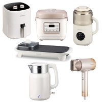 大宇康佳小家电套装(电热水壶+电吹风+涮烤一体机15C36+豆浆机1093D+空气炸锅4030+电饭煲3022)
