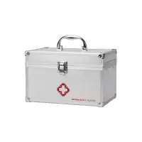 翌嘉YJ4122330 铝合金医药箱家用收纳箱应急医药箱 10寸 250*158*156