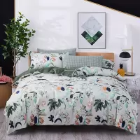 天琴绿野仙踪-银离子抗菌四件套 床单230*250cm+被罩200*230cm+枕套48*74cm*2