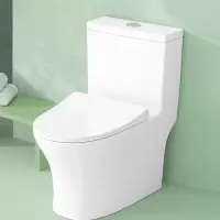 四季沐歌MICOE靠墙式坐便器喷射虹吸白瓷缓冲盖板
