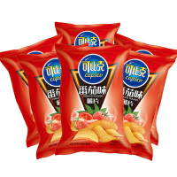 可 比 克 番茄味薯片 330g六连包袋装办公室休闲零食小吃大礼包膨化食品